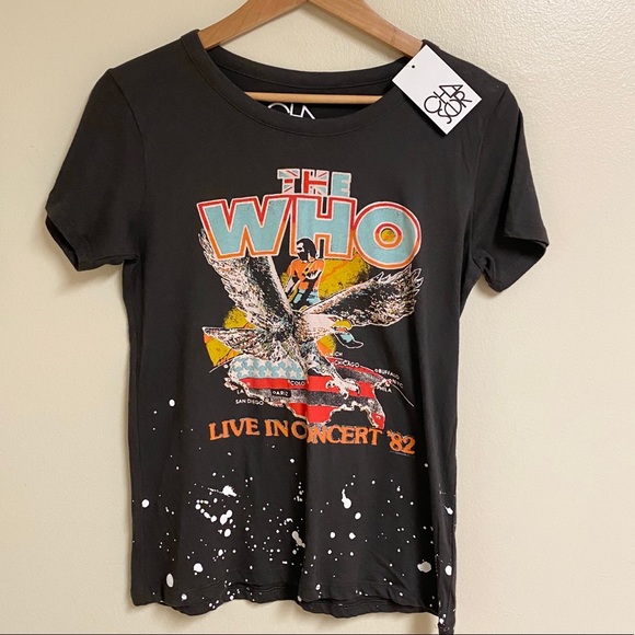 Chaser The Who Paint Splatter Graphic Band Tee - Picture 2 of 8